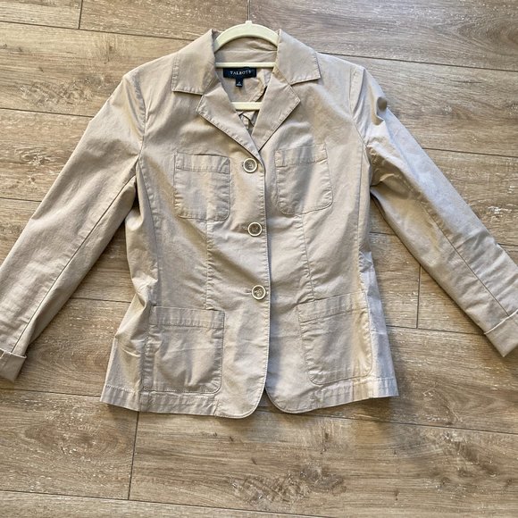 Talbots Jackets & Blazers - Talbots Khaki Jacket Size 2